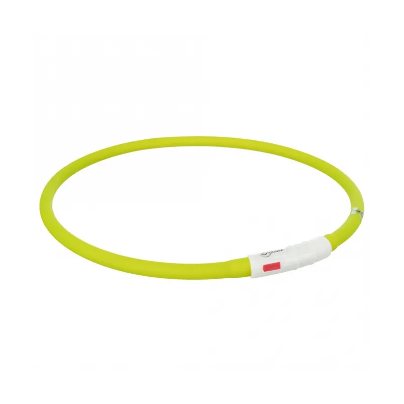 Halsbänder & Leinen Trixie Flash Leuchtring USB aus Silikon - grün...