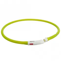 Halsbänder & Leinen Trixie Flash Leuchtring USB aus Silikon - grün...