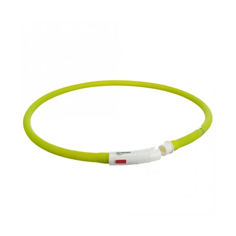 Halsbänder & Leinen Trixie Flash Leuchtring USB aus Silikon - grün...