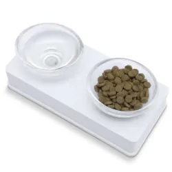Hundenäpfe & Tränken CATIT Style Glass Diner Doppelnapfständer -...
