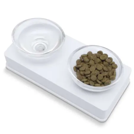 Hundenäpfe & Tränken CATIT Style Glass Diner Doppelnapfständer -...