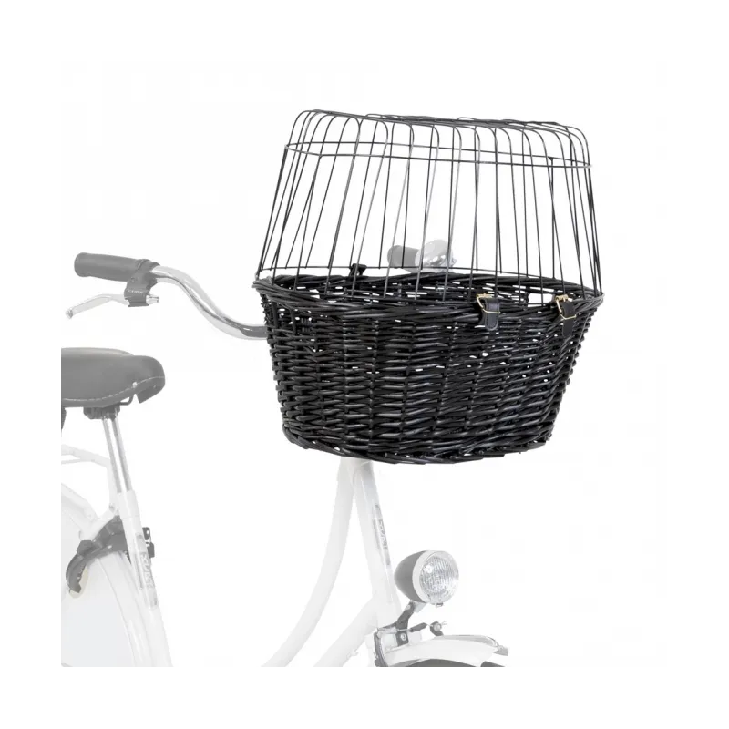 Reise & Transport Trixie Fahrradkorb aus Weide mit Gitter -...