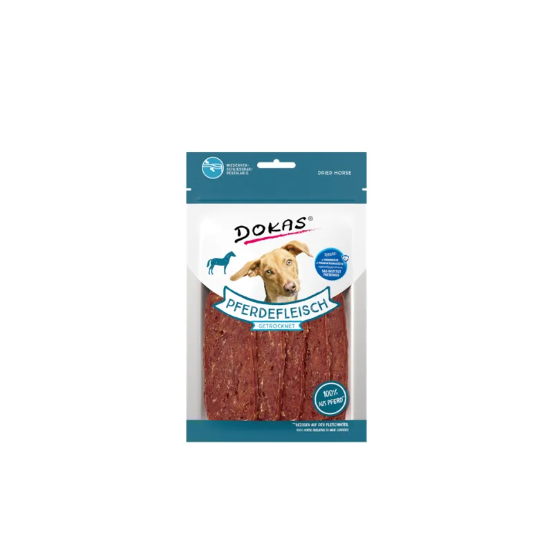Hundesnacks Dokas Dog Snack Pferdefleisch getrocknet 60g jetzt online