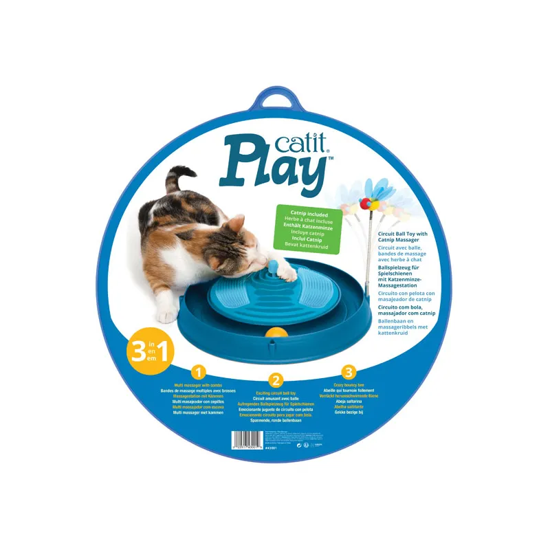 Katzenspielzeug CATIT Play-n-Scratch mit Massagematte - Blau jetzt...