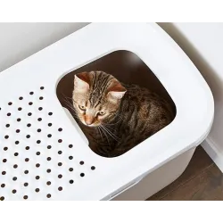 Katzenwelt Savic Katzentoilette Hop In - champagner/toskanarot...