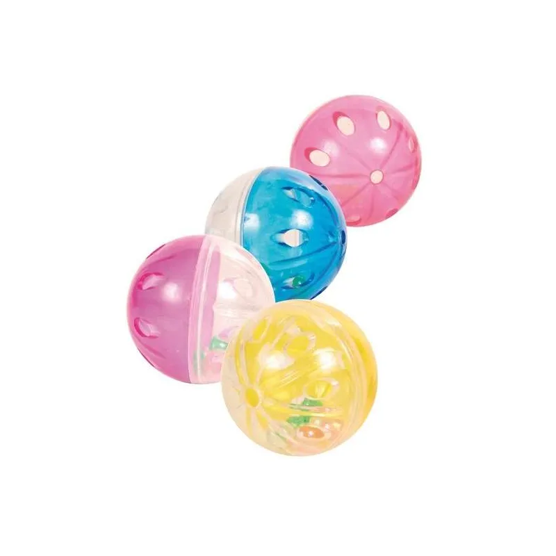 Katzenspielzeug Trixie 4 Rasselbälle - 4,5 cm jetzt online