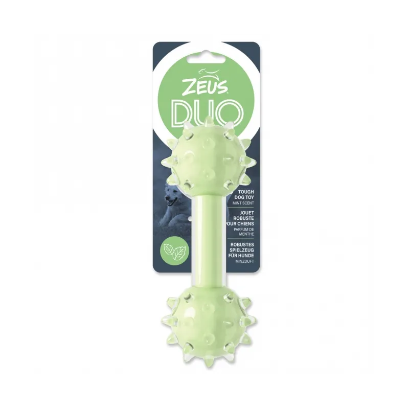 Hundespielzeug & Sport Zeus Duo Hantel mit Noppen und Minzduft...