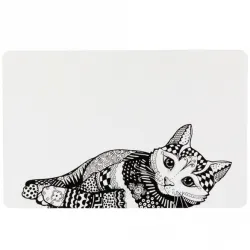 Katzennäpfe & Tränken Trixie Napfunterlage Mandala Katze - 44 × 28...