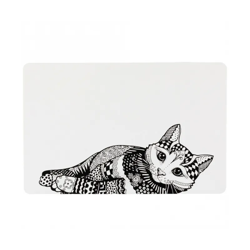 Katzennäpfe & Tränken Trixie Napfunterlage Mandala Katze - 44 × 28...