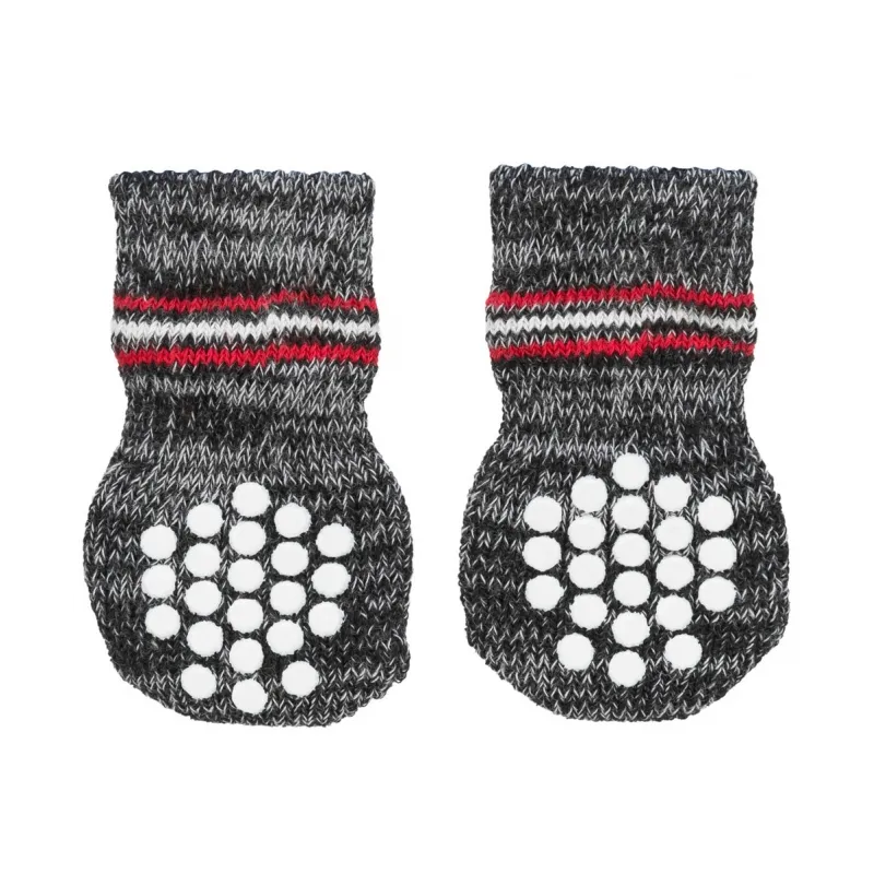 Hundebekleidung Trixie Hundesocken - Grau - L jetzt online