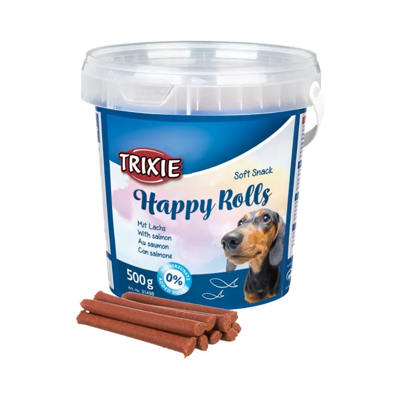Hundesnacks Trixie Soft Snack Happy Rolls 500g Eimer jetzt online