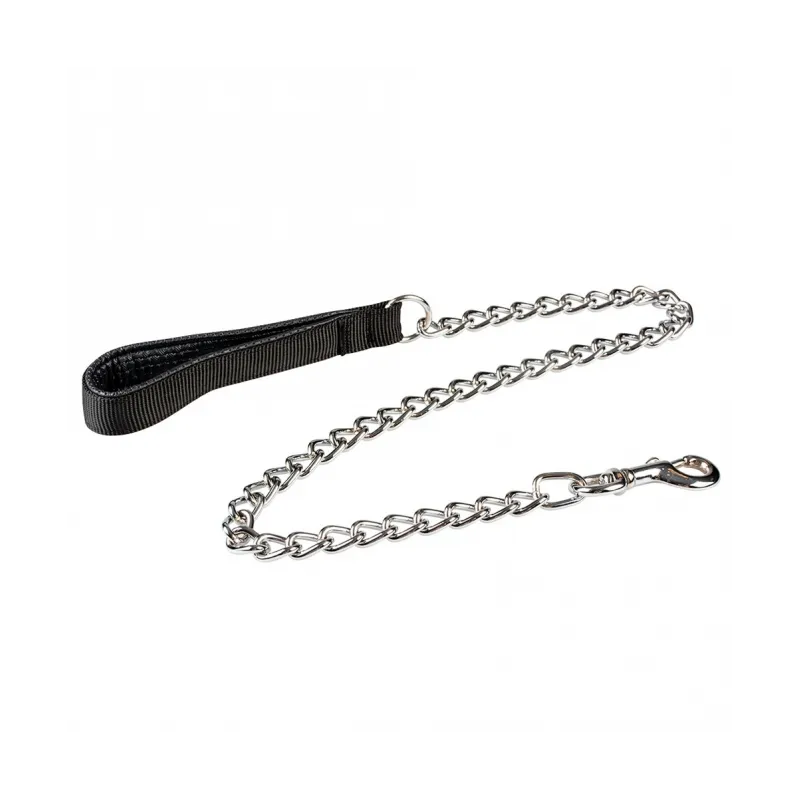 Leinen Duvoplus Kettenleine mit gepolstertem Griff - schwarz -...