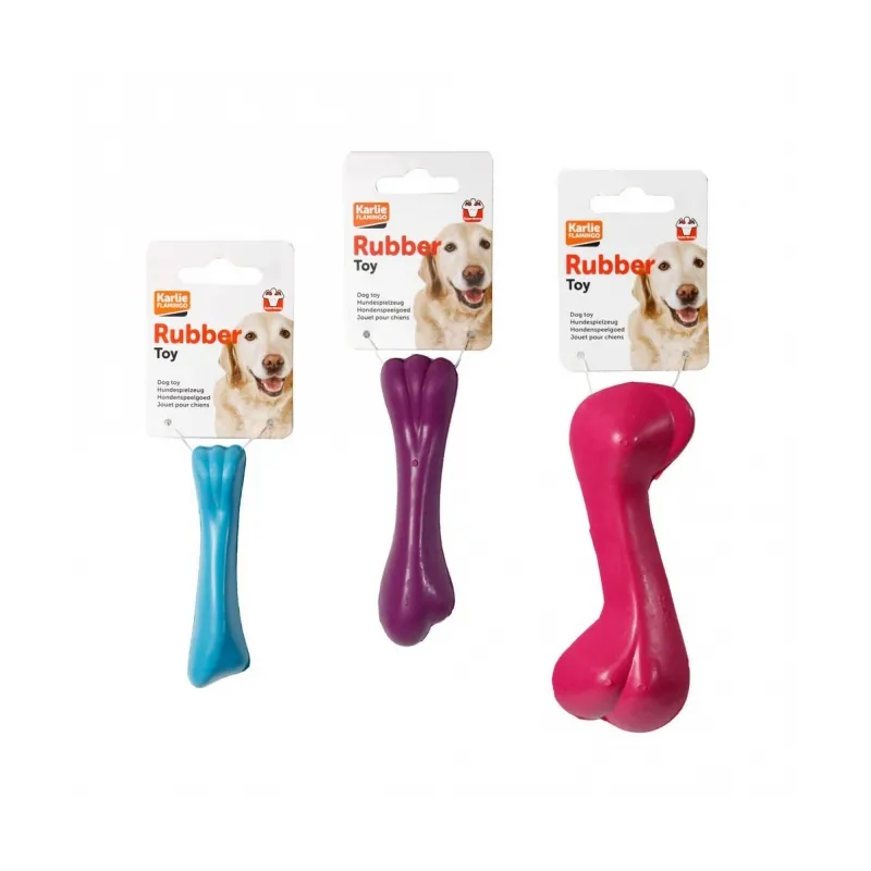 Erziehung Karlie Flamingo Vollgummi-Knochen - 14 cm jetzt online