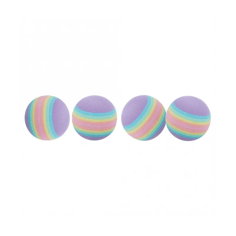 Katzenspielzeug Trixie 4 Rainbow-Bälle - 3,5 cm jetzt online