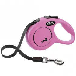 Leinen FLEXI Rollleine New CLASSIC Gurt - 3m, bis 12kg - Pink...