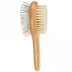 Fellpflege Trixie beidseitige Bürste aus Bambus - 5 x 19 cm jetzt...