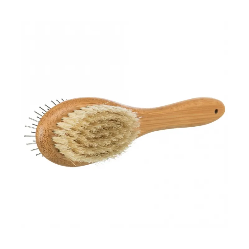 Fellpflege Trixie beidseitige Bürste aus Bambus - 5 x 19 cm jetzt...