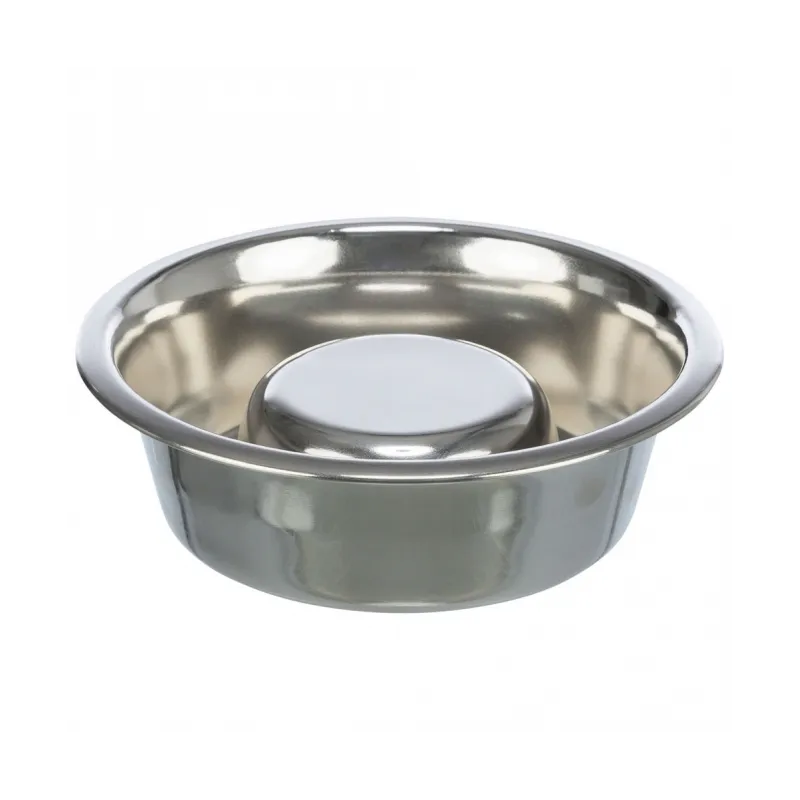 Hundenäpfe & Tränken Trixie Slow Feeding Edelstahlnapf - 0,6 l/ø...