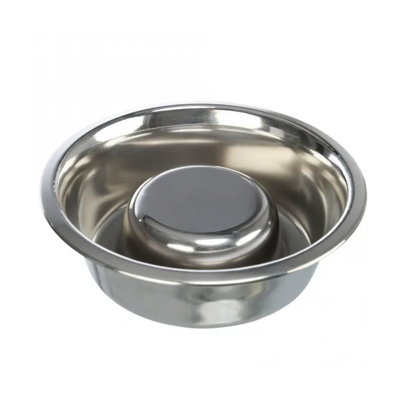 Hundenäpfe & Tränken Trixie Slow Feeding Edelstahlnapf - 0,6 l/ø...