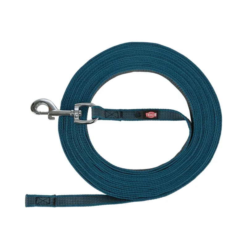 Leinen Trixie Schleppleine, gummiert - petrol - 5 m/17 mm jetzt online