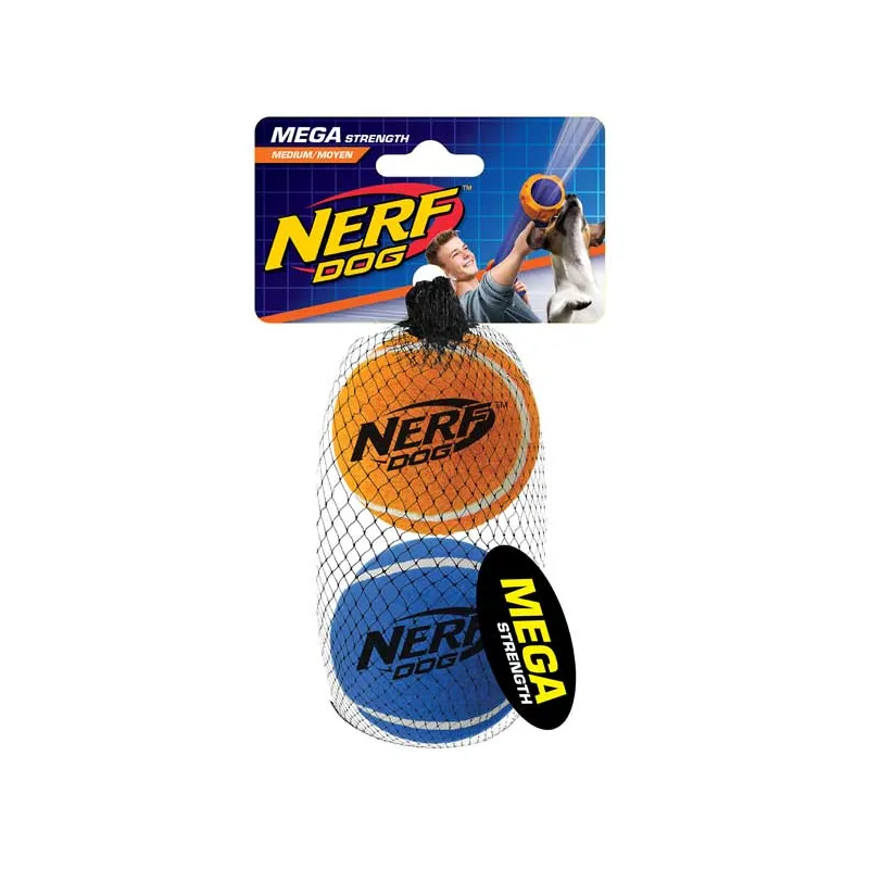 Hundespielzeug & Sport NERF DOG Tennis Balls megastark - 6,4 cm /...