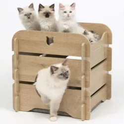 Katzenbetten & Katzenkörbe Vesper Katzenhöhle Cottage - Eiche...