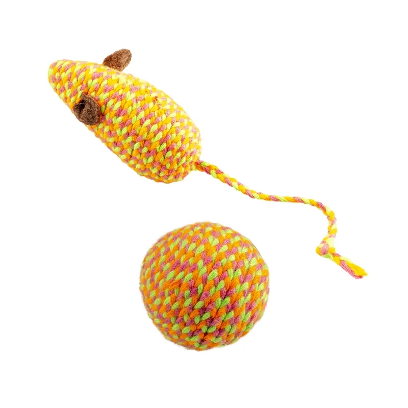 Katzenspielzeug Duvoplus Cat Toy Jolly Maus & Ball - orange jetzt...