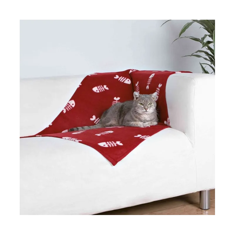 Katzenbetten & Katzenkörbe Trixie Fleecedecke Beany - bordeaux,...