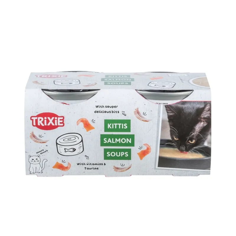Katzensnacks Trixie Kittis Salmon Soup - 4 × 80 g jetzt online