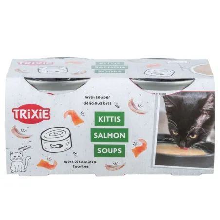 Katzensnacks Trixie Kittis Salmon Soup - 4 × 80 g jetzt online