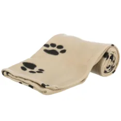 Betten & Körbe Trixie Fleecedecke Beany - 100 × 70 cm - beige...