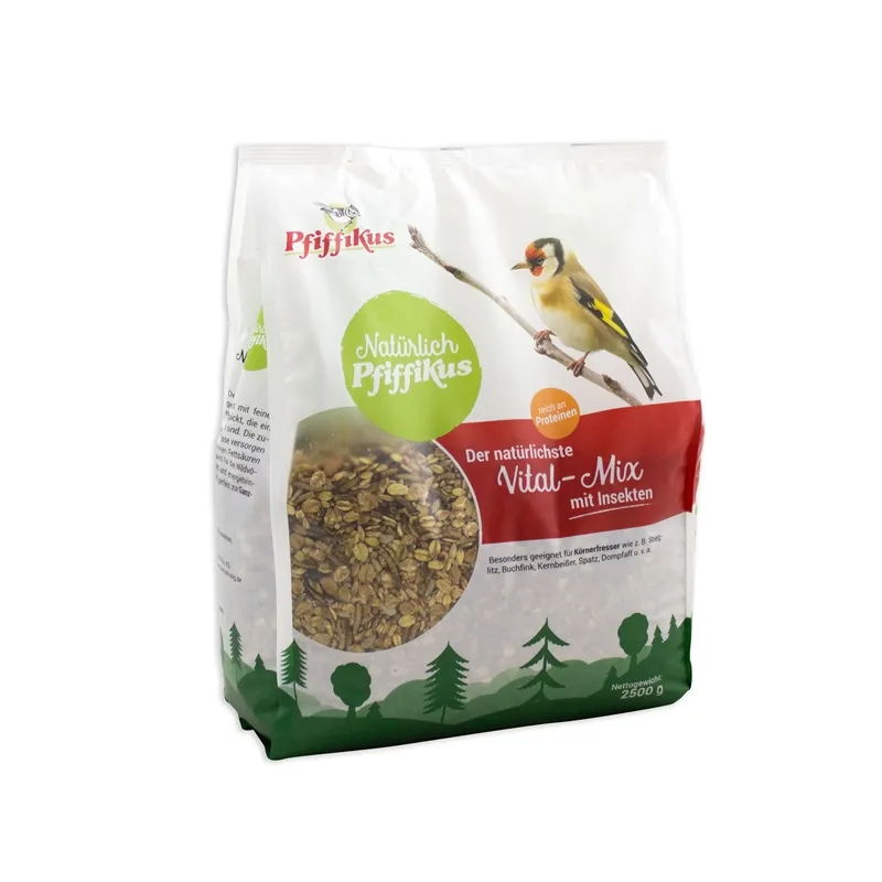 Gartenvogelfutter Natürlich Pfiffikus Vital-Mix mit Insekten 2,5kg...