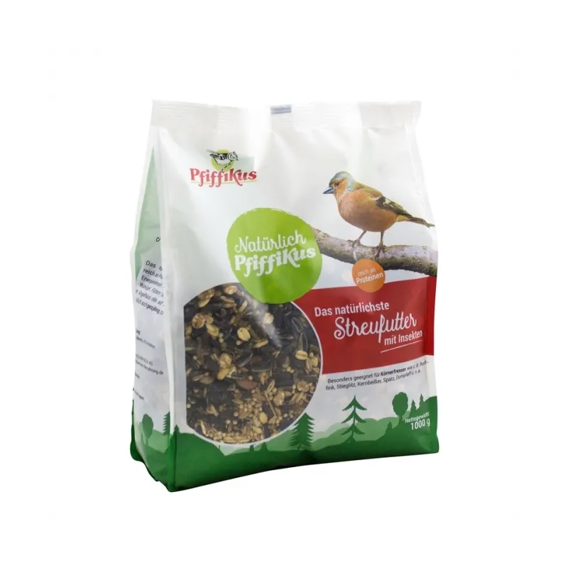 Gartenvogelfutter Natürlich Pfiffikus Streufutter mit Insekten 1kg...