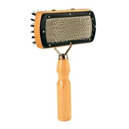 Fellpflege Trixie Holzbürste - doppelseitig, 18 x 10 cm jetzt online