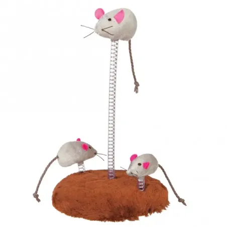 Katzenspielzeug Trixie Mouse Family auf Federn jetzt online