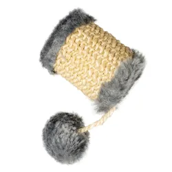 Katzenspielzeug Duvoplus Cat Toy Cushy Fass mit Ball - grau jetzt...