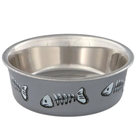 Katzennäpfe & Tränken Trixie Edelstahlnapf mit Kunststoffmantel...