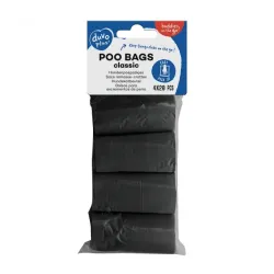 Unterwegs Duvoplus Hundekotbeutel classic schwarz - 4 x 20 Stück...