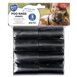 Unterwegs Duvoplus Hundekotbeutel classic schwarz - 4 x 20 Stück...