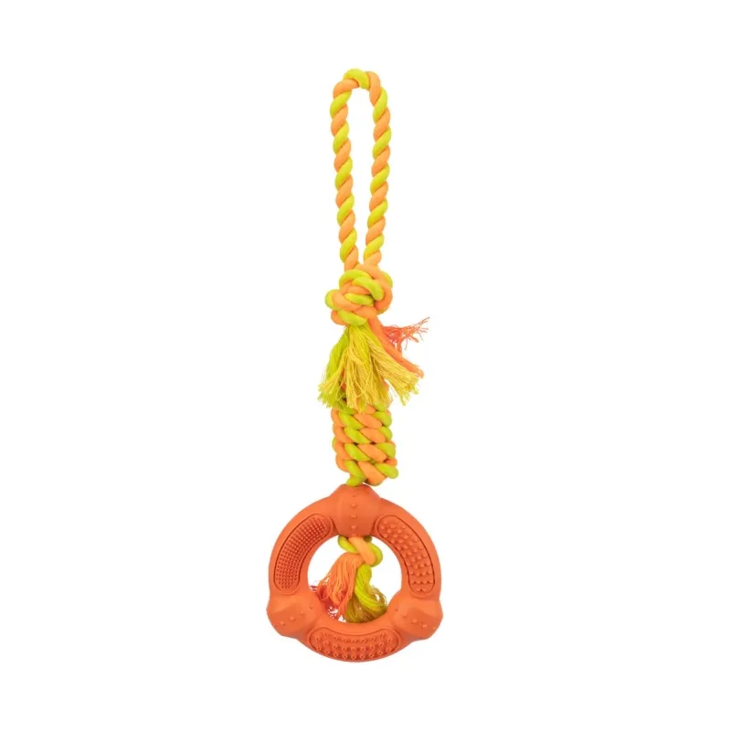 Hundespielzeug & Sport Trixie Spieltau mit Naturgummi-Ring jetzt...