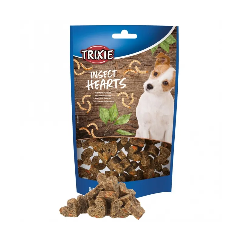 Hundesnacks Trixie Insect Hearts - 80g jetzt online