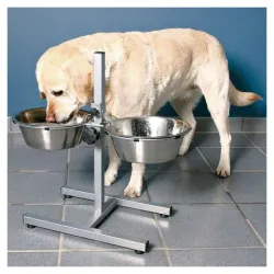 Hundenäpfe & Tränken Trixie Hundebar mit Edelstahlnäpfen - 2 x 4,5...