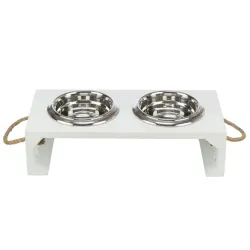 Hundenäpfe & Tränken Trixie BE NORDIC Napf-Set, MDF/Edelstahl - 2...