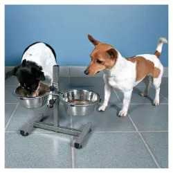 Hundenäpfe & Tränken Trixie Hundebar mit Edelstahlnäpfen - 2 x 1,8...