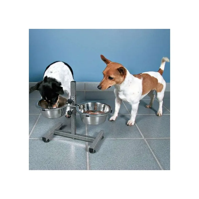 Hundenäpfe & Tränken Trixie Hundebar mit Edelstahlnäpfen - 2 x 1,8...