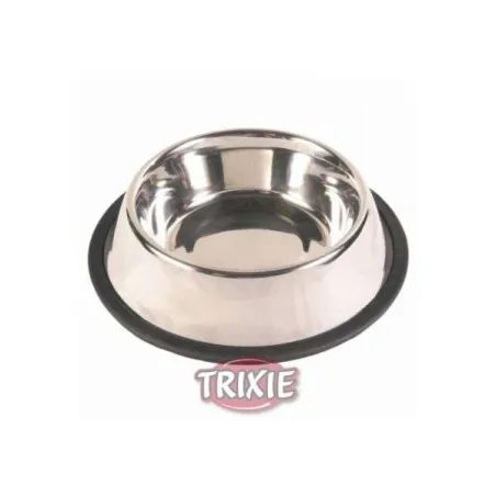 Hundenäpfe & Tränken Trixie Edelstahlnapf mit Gummiring - 0,45 l...