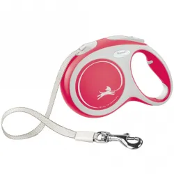 Leinen FLEXI Rollleine New COMFORT Gurt - 5m, bis 60kg - rot jetzt...