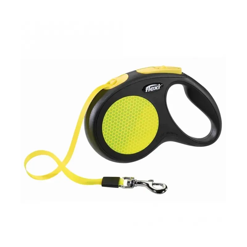 Leinen Flexi New Classic Neon Gurt-Roll-Leine - M / Gelb jetzt online