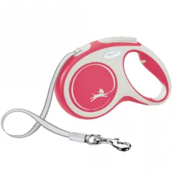 Leinen FLEXI Rollleine New COMFORT Gurt - 5m, bis 25kg - rot jetzt...