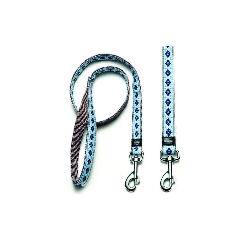 Leinen Karlie Art Joy Plus Leine RHOMBUS - Blau - 100cm x 20mm...